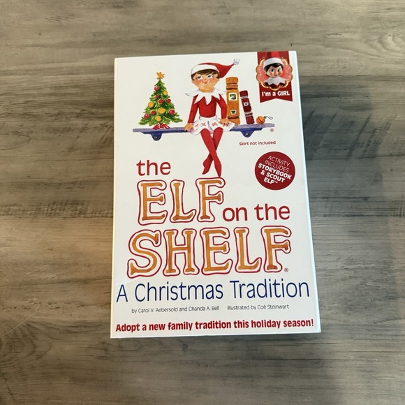 The Elf on the Shelf: Light Tone Girl Includes Doll & Book Christmas Tradition - Picture 12 of 16